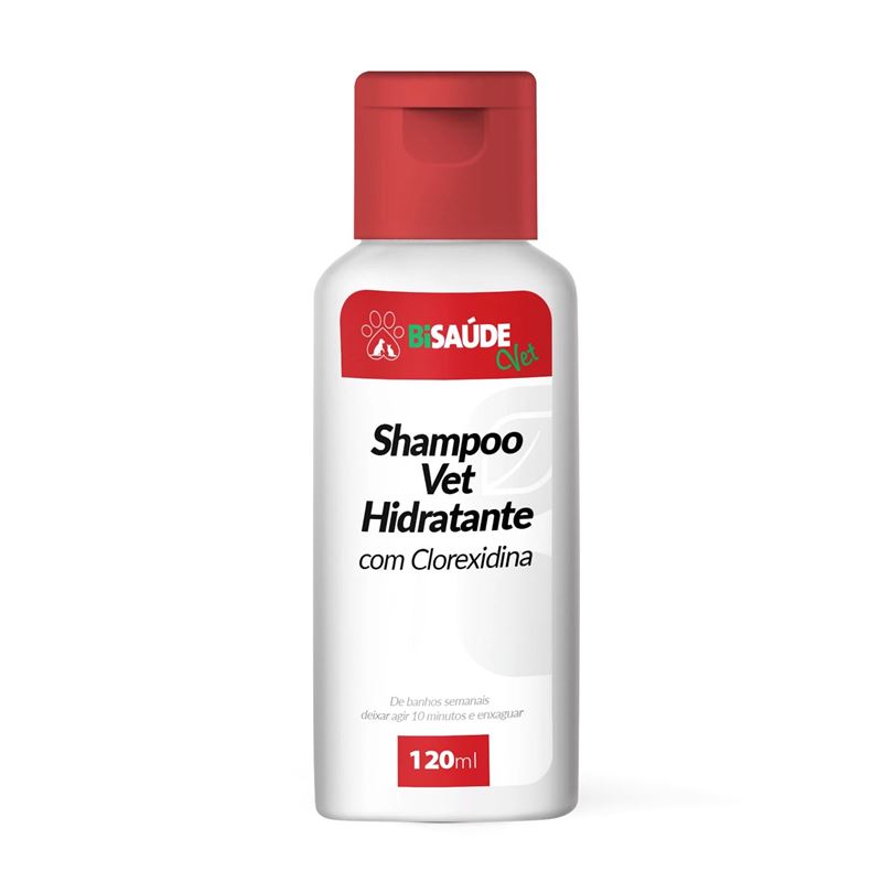 Shampoo Vet Hidratante com Clorexidina 120ml