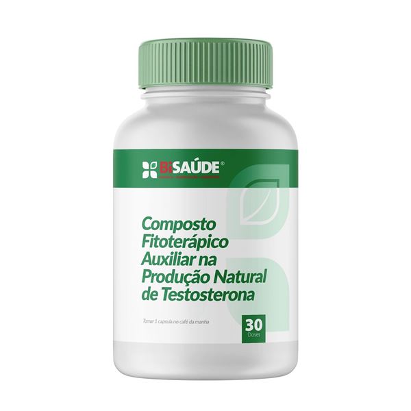 Composto Fitoterápico Produção Natural de Testosterona 30 Doses