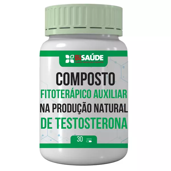 Composto Fitoterápico Produção Natural de Testosterona 30 Doses