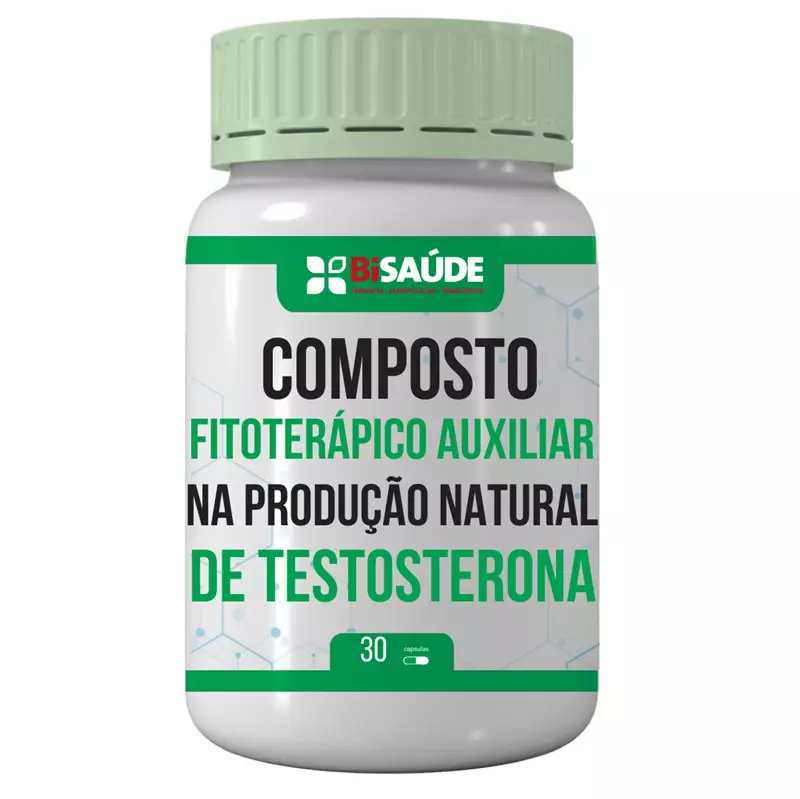 Composto Fitoterápico Produção Natural de Testosterona 30 Doses