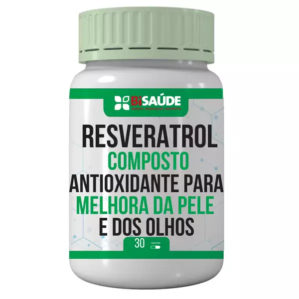 Resveratrol Composto Antioxidante 30 Cápsulas